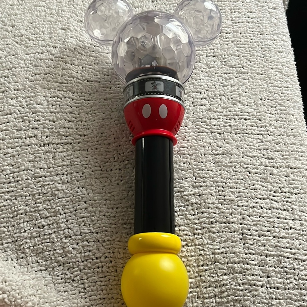 Disney Parks Mickey Mouse Light Up Bubble Wand Blower.
